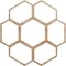 Ekena Millwork Florin Wood Fretwork Pierced Ceiling Medallion, Red Oak, 24"OD x 10 1/4"ID x 1/4"T CMWP24X24X0250FORO - alternate 1